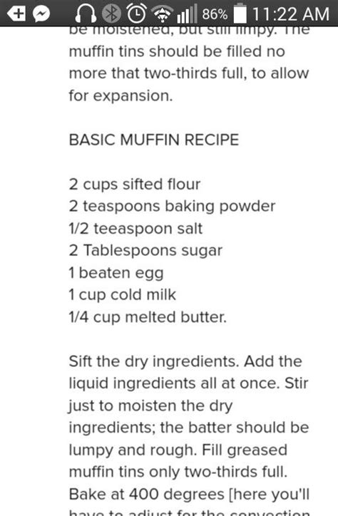 Basic muffin recipe.