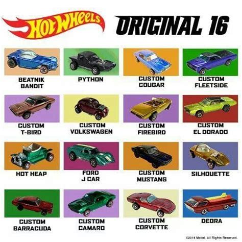 The first 16 hot wheels! | Hot wheels toys, Vintage hot wheels, Mattel hot wheels