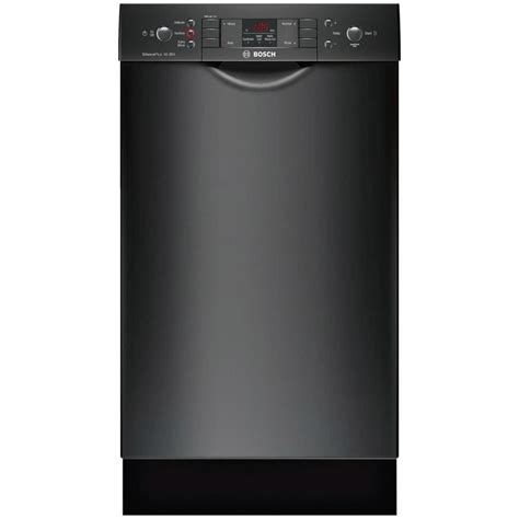 Bosch 300 46-Decibel Built-In Dishwasher (Black) (Common: 18 Inch; Actual: 17.625-in) ENERGY ...