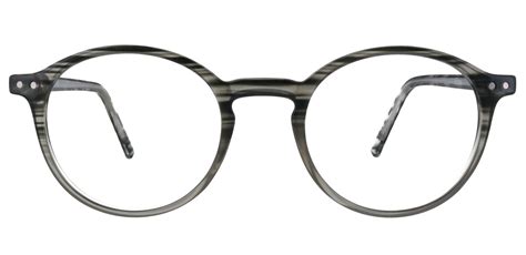 Harvard Round Prescription Glasses - Striped | Men's Eyeglasses | Payne Glasses