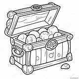 Pirate Treasure Chest Coloring Page 24943 19717 sketch template