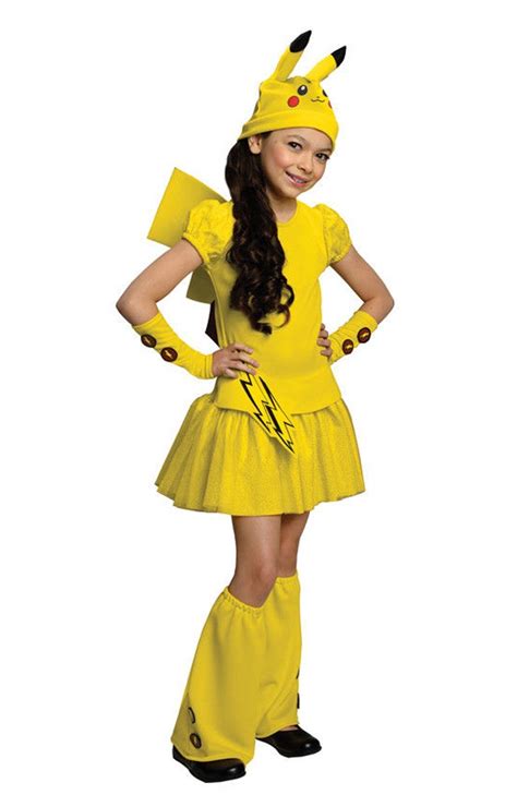 Pokemon Girl Pikachu Dress Costume Child - ToyHo.com