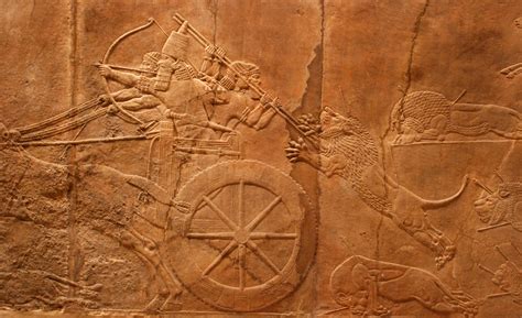 Royal Lion Hunt on Chariot (Illustration) - Ancient History Encyclopedia