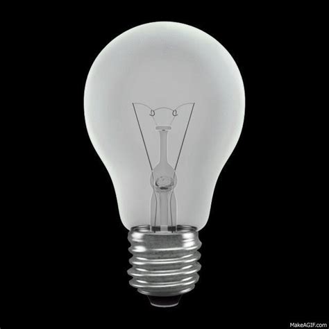 Light Bulb on Make a GIF