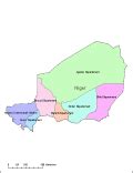 Niger Digital Vector Maps - Download Editable Illustrator & PDF Vector Map of Niger