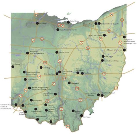 Ohio Historical Sites map | Historical sites, Historical, Ohio