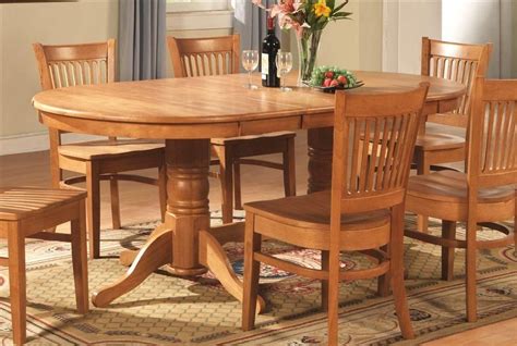 The 20 Best Collection of Oval Oak Dining Tables and Chairs