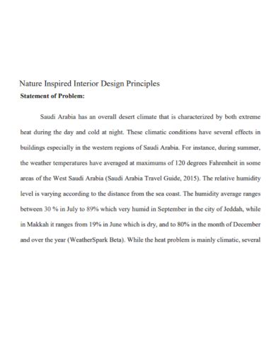 FREE 3+ Interior Design Problem Statement Samples in PDF | DOC