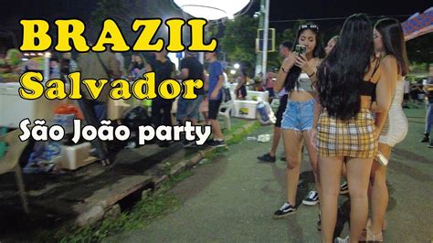 São João party at the Expositions park in Salvador, Bahia, Brazil ...