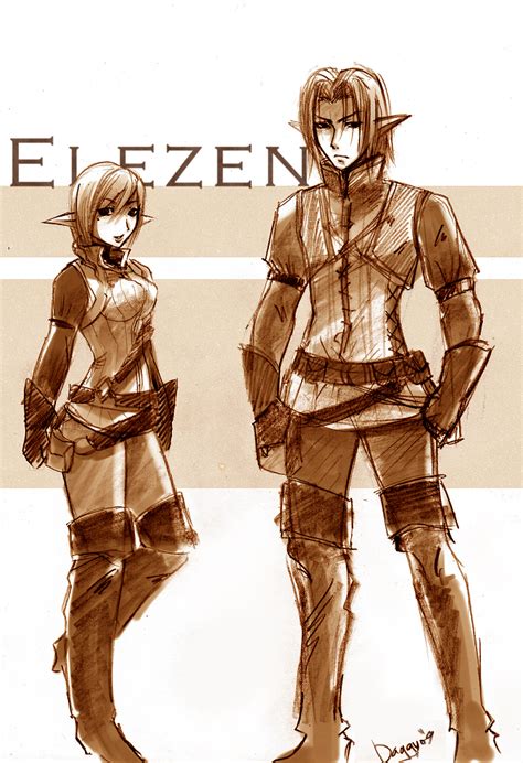 FFXIV Elezen by LovelyDagger on DeviantArt