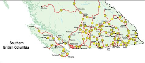 Official Numbered Routes in B.C. - Simple Map - Province of British Columbia