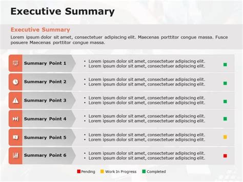 Executive Summary Slides Project Status Update PowerPoint Template | SlideUpLift