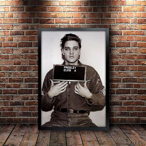 Elvis Presley Mugshot Poster Framed and Ready to Hang. - Etsy