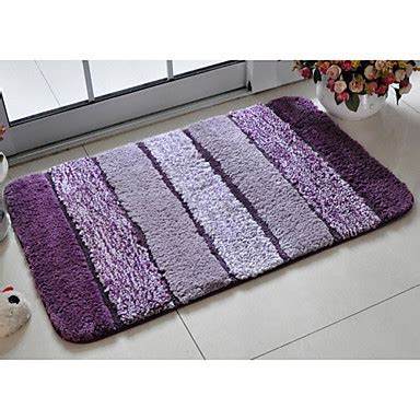 Bath Rug Purple Stripe 20 x 31 - USD $ 25.99