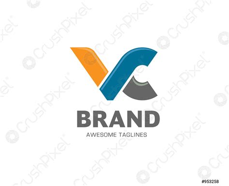 Letter VC logo design vector - stock vector 953258 | Crushpixel