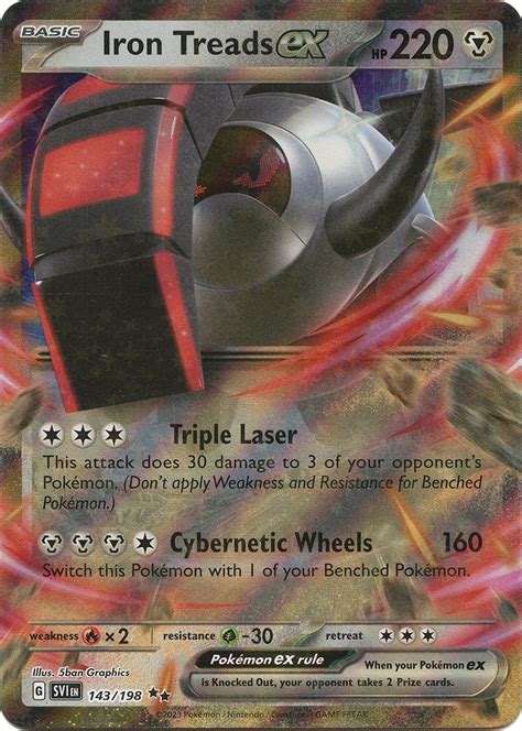 Iron Treads ex - 143/198 - SV01: Scarlet & Violet Base Set - Pokemon