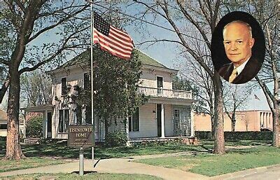 Postcard Eisenhower Home and Museum Abilene Kansas | eBay