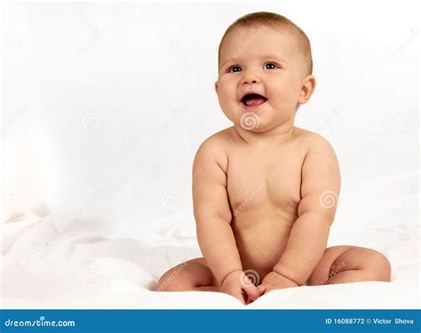 Cute Little Baby Giving Big Smile Stock Photo - Image of healthy, pose: 16088772