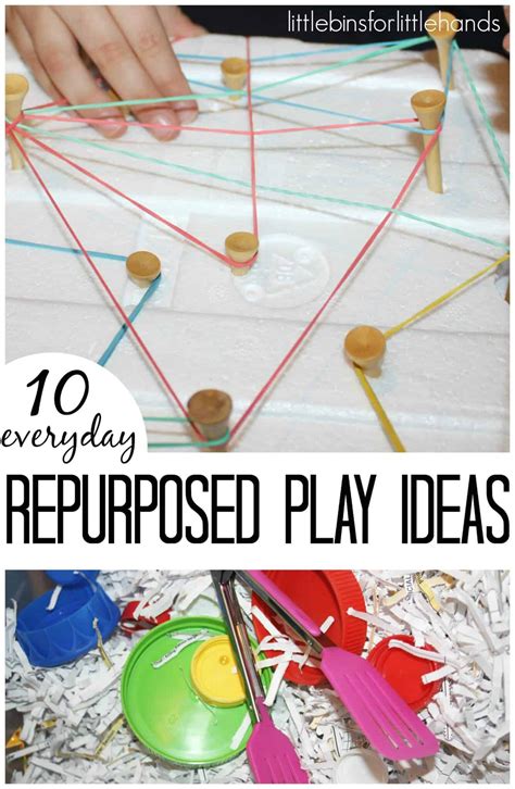 Repurposed Play Ideas for Kids Simple Play Activities