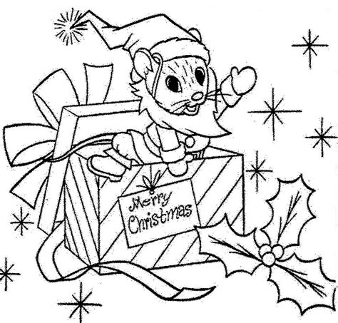 Christmas Mouse Coloring Pages at GetDrawings | Free download