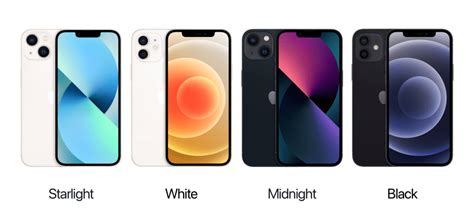 How Apple's new starlight and midnight colors compare to the classic ...