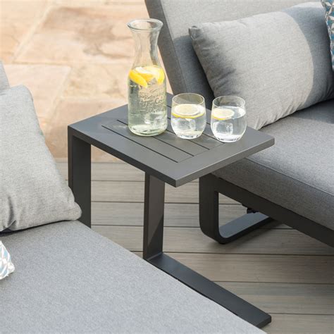 Double Sun Lounger Set - All Weather Fabric - Grey