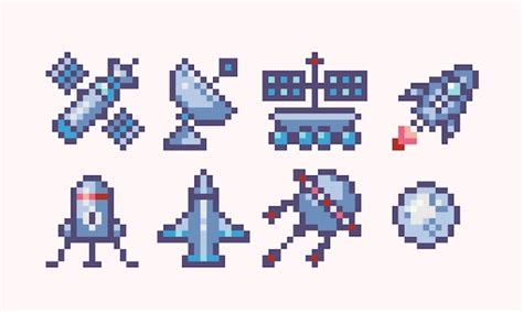 Pixel spaceship Vectors & Illustrations for Free Download | Freepik