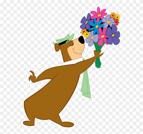 Celebrate Spring - Yogi Bear And Cindy Bear, HD Png Download - 570x712 ...