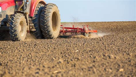 Close Up Shot of Seedbed Cultivator Machine at Work Stock Photo - Image of nature, cultivation ...