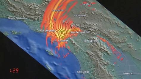 Simulation shows fallout of 7.7-magnitude quake in Southern California ...