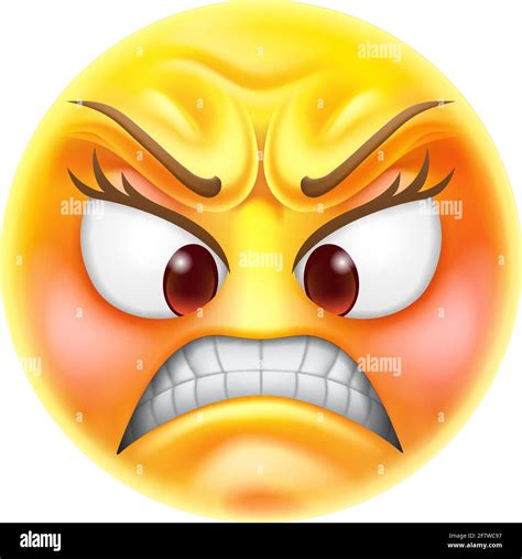 Angry Jealous Mad Hate Emoticon Cartoon Face Stock Vector Image & Art - Alamy