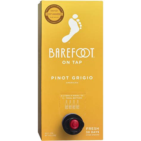 Barefoot Cellars Box Wine, Pinot Grigio | Shop | Elgin Fresh Market