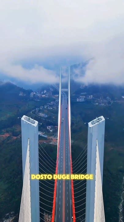 World's Biggest Bridge Duge "Beipanjiang" in China 🌉 #viralshort #facts #history #infostories ...