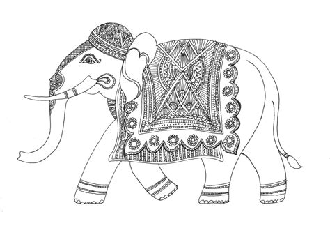 Indian Elephant Drawing at GetDrawings | Free download