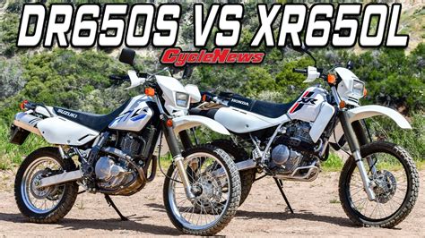 DR650S vs XR650L | Dual Sport Duel - Cycle News - YouTube