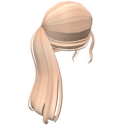 Aesthetic Fluffy Ponytail In Blonde - Roblox | Ponytail, Blonde, Wavy ponytail