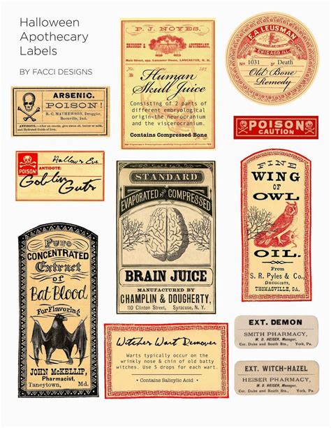 Free Printable Apothecary Labels - Printable Templates