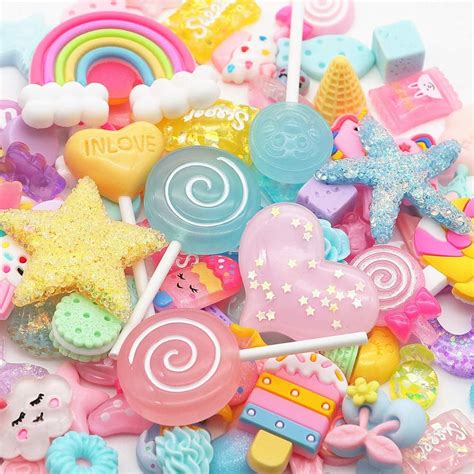 Kawaii candy pieces resin slime charms Jewelry & Beauty Jewelry Making & Beading trustalchemy.com