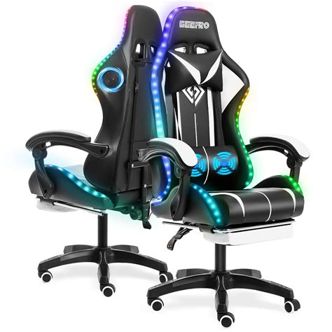 Buy Geepro Gaming Chair Massage with Speakers Bluetooth Ergonomic ...