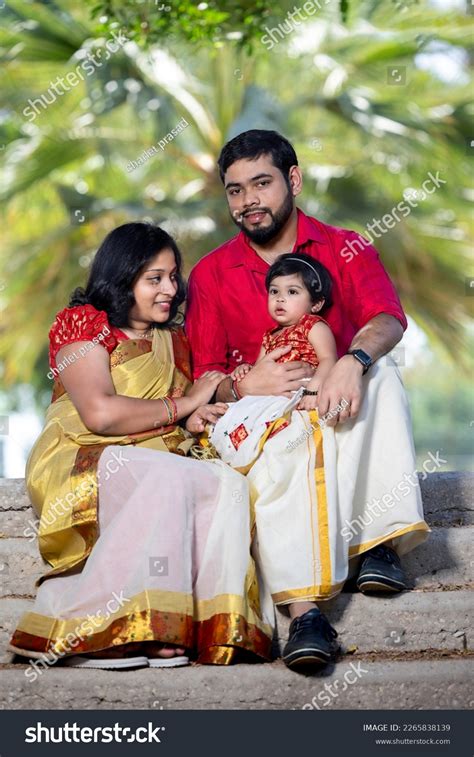 Kerala Traditional Dress Couple Kid Stock Photo 2265838139 | Shutterstock