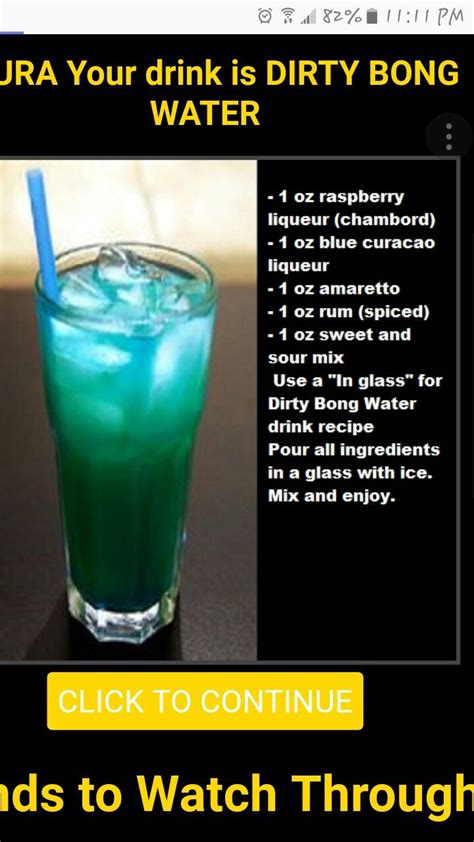 Dirty Bong Water Recipe - Find Vegetarian Recipes