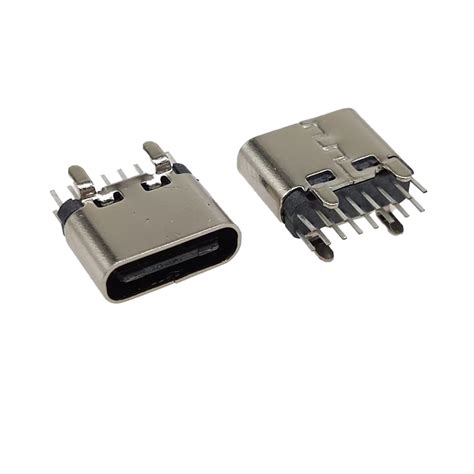 16 Pin USB C Connector DIP Vertical | USB-C Receptacle