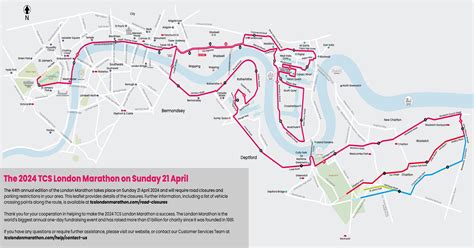 Map shows London Marathon route map and road closures for 2024 | UK ...