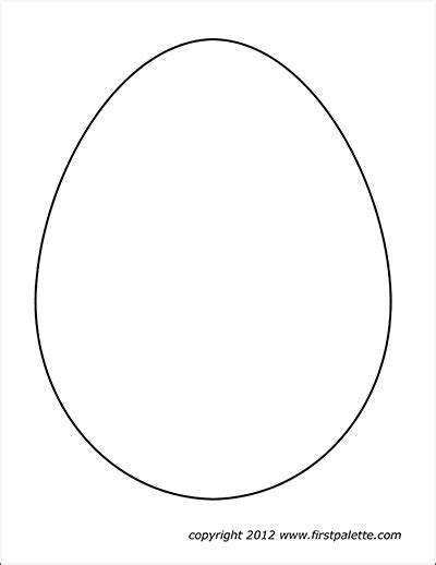 Big Egg Templates - These free printable easter egg templates and ...