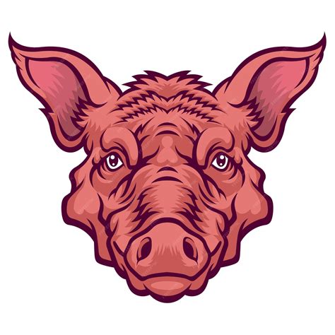 Premium Vector | Pig face.