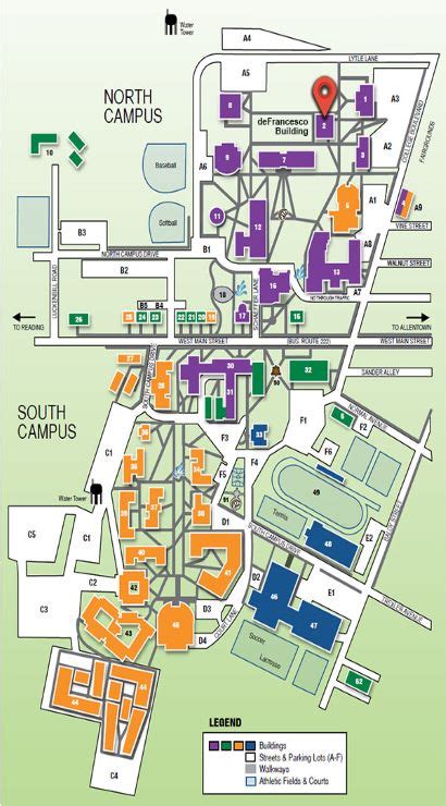 Kutztown University Campus Map - Zoning Map