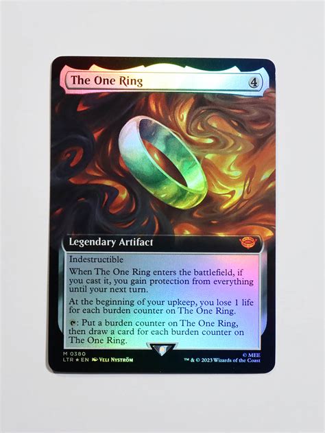 The One Ring #380 Extended Art Foil from The Lord of the Rings: Tales ...