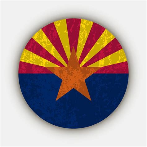 Arizona state flag. Vector illustration. 13912119 Vector Art at Vecteezy