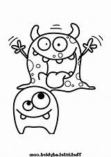 Printable Cute Monster Coloring Pages sketch template