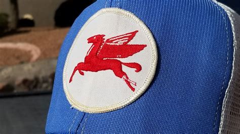 vtg Mobil Pegasus Gas Station Uniform Patch Baseball … - Gem